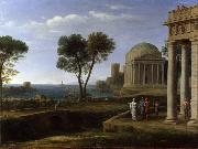 Claude Lorrain, Landscape with Aeneas on Delos (mk17)